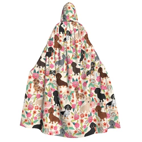Yiyilong Kapuzenumhang mit Dackel-Aufdruck, Uni, für Erwachsene, Dekoration, Cosplay-Kostüme, Halloween-Kapuzenmantel Yiyilong Kapuzenumhang mit Dackel-Aufdruck, Uni, für Erwachsene, Dekoration, Cosplay-Kostüme, Halloween-Kapuzenmantel von Yiyilong