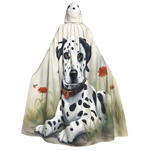 Yiyilong Kapuzenumhang mit Dalmatiner-Druck, Uni, für Erwachsene, Dekoration, Cosplay-Kostüme, Halloween-Kapuzenmantel Yiyilong Kapuzenumhang mit Dalmatiner-Druck, Uni, für Erwachsene, Dekoration, Cosplay-Kostüme, Halloween-Kapuzenmantel von Yiyilong