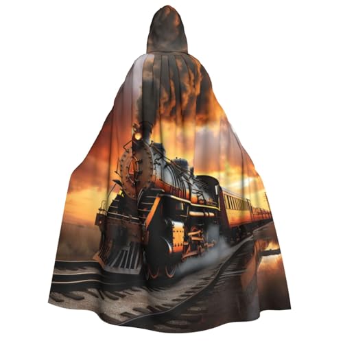 Yiyilong Kapuzenumhang mit Dampfzug-Aufdruck, Uni, für Erwachsene, Dekoration, Cosplay-Kostüme, Halloween-Kapuzenmantel Yiyilong Kapuzenumhang mit Dampfzug-Aufdruck, Uni, für Erwachsene, Dekoration, Cosplay-Kostüme, Halloween-Kapuzenmantel von Yiyilong