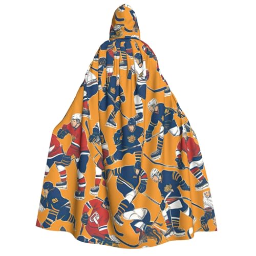Yiyilong Kapuzenumhang mit Hockey-Aufdruck, Uni, für Erwachsene, Dekoration, Cosplay-Kostüme, Halloween-Kapuzenmantel Yiyilong Kapuzenumhang mit Hockey-Aufdruck, Uni, für Erwachsene, Dekoration, Cosplay-Kostüme, Halloween-Kapuzenmantel von Yiyilong