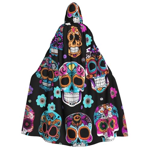 Yiyilong Kapuzenumhang mit Totenkopf-Motiv, Uni, für Erwachsene, Dekoration, Cosplay-Kostüme, Halloween-Kapuzenmantel Yiyilong Kapuzenumhang mit Totenkopf-Motiv, Uni, für Erwachsene, Dekoration, Cosplay-Kostüme, Halloween-Kapuzenmantel von Yiyilong