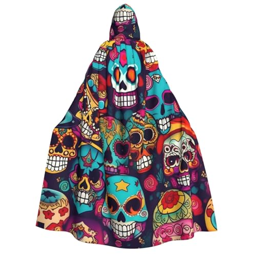 Yiyilong Kapuzenumhang mit Totenkopf-Motiv, Uni, für Erwachsene, Dekoration, Cosplay-Kostüme, Halloween-Kapuzenmantel Yiyilong Kapuzenumhang mit Totenkopf-Motiv, Uni, für Erwachsene, Dekoration, Cosplay-Kostüme, Halloween-Kapuzenmantel von Yiyilong
