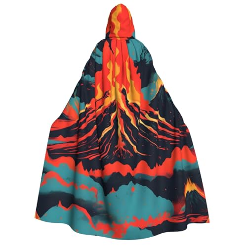 Yiyilong Kapuzenumhang mit Vulkandruck, Uni, für Erwachsene, Dekoration, Cosplay-Kostüme, Halloween-Kapuzenmantel Yiyilong Kapuzenumhang mit Vulkandruck, Uni, für Erwachsene, Dekoration, Cosplay-Kostüme, Halloween-Kapuzenmantel von Yiyilong