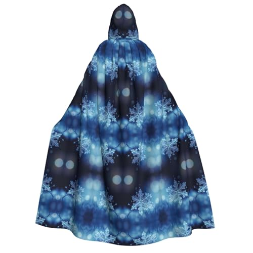 Yiyilong Kapuzenumhang mit Weihnachtsschneeflocken-Druck, Uni, für Erwachsene, Dekoration, Cosplay-Kostüme, Halloween-Kapuzenmantel Yiyilong Kapuzenumhang mit Weihnachtsschneeflocken-Druck, Uni, für Erwachsene, Dekoration, Cosplay-Kostüme, Halloween-Kapuzenmantel von Yiyilong