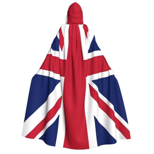 Yiyilong Kapuzenumhang mit britischer Flagge, Uni, für Erwachsene, Dekoration, Cosplay-Kostüme, Halloween-Kapuzenmantel Yiyilong Kapuzenumhang mit britischer Flagge, Uni, für Erwachsene, Dekoration, Cosplay-Kostüme, Halloween-Kapuzenmantel von Yiyilong