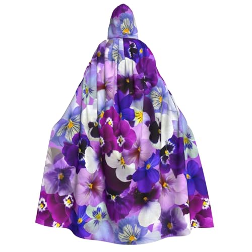Yiyilong Kapuzenumhang mit violettem Blumendruck, Uni, für Erwachsene, Dekoration, Cosplay-Kostüme, Halloween-Kapuzenmantel Yiyilong Kapuzenumhang mit violettem Blumendruck, Uni, für Erwachsene, Dekoration, Cosplay-Kostüme, Halloween-Kapuzenmantel von Yiyilong
