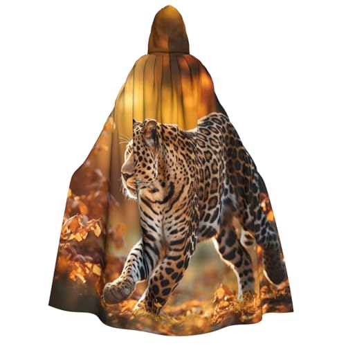 Yiyilong Kapuzenumhang mit wildem Leopardenmuster, Uni, für Erwachsene, Dekoration, Cosplay-Kostüme, Halloween-Kapuzenmantel Yiyilong Kapuzenumhang mit wildem Leopardenmuster, Uni, für Erwachsene, Dekoration, Cosplay-Kostüme, Halloween-Kapuzenmantel von Yiyilong