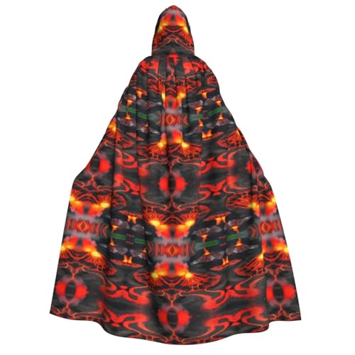 Yiyilong Kilauea Volcanos Print Uni Erwachsene Kapuzenumhang Dekoration Umhang Cosplay Kostüme Halloween Hoodie Robe von Yiyilong