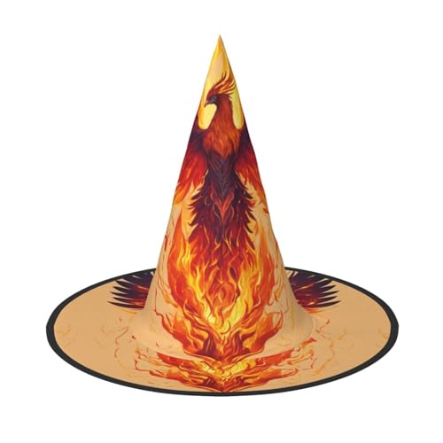Yiyilong Phoenix Print Halloween Hexenhut Dekorationen für Halloween Party Cosplay Supplies. von Yiyilong