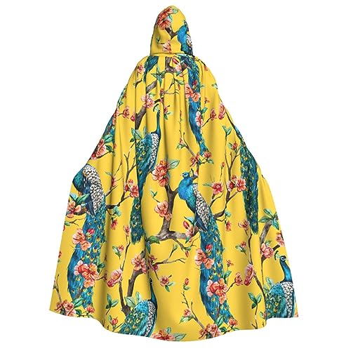 Yiyilong Schöner Pfauen-Aufdruck, Uni, Kapuzenumhang für Erwachsene, Dekoration, Umhang, Cosplay-Kostüme, Halloween-Kapuzenmantel Yiyilong Schöner Pfauen-Aufdruck, Uni, Kapuzenumhang für Erwachsene, Dekoration, Umhang, Cosplay-Kostüme, Halloween-Kapuzenmantel von Yiyilong