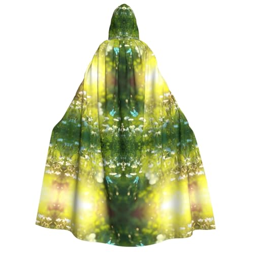 Yiyilong Springtime Herb Garden Print Uni Erwachsene Kapuzenumhang Dekoration Umhang Cosplay Kostüme Halloween Hoodie Robe von Yiyilong