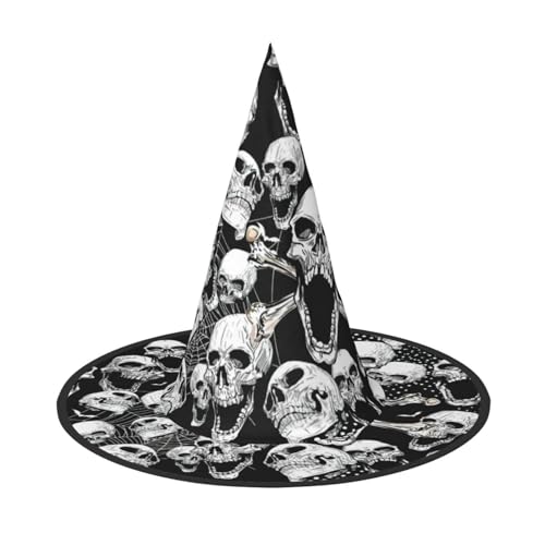 Yiyilong Totenkopf-Hintergrund, Halloween-Hexenhut, Dekorationen für Halloween-Party, Cosplay, Kostümpartys. Yiyilong Totenkopf-Hintergrund, Halloween-Hexenhut, Dekorationen für Halloween-Party, Cosplay, Kostümpartys. von Yiyilong
