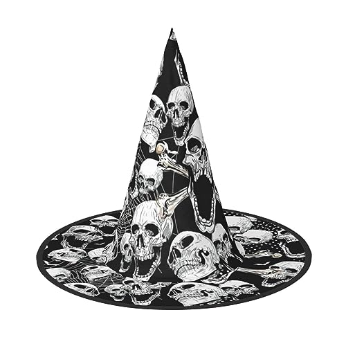 Yiyilong Totenkopf-Hintergrund, Halloween-Hexenhut, Dekorationen für Halloween-Party, Cosplay-Zubehör. Yiyilong Totenkopf-Hintergrund, Halloween-Hexenhut, Dekorationen für Halloween-Party, Cosplay-Zubehör. von Yiyilong