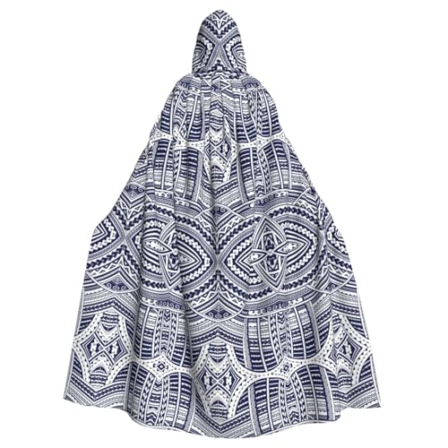 Yiyilong Uni Blauer polynesischer Maori-Stammesmuster-Druck Halloween Weihnachten Cosplay Kapuze Erwachsene Party Dekoration Kapuzenumhang Yiyilong Uni Blauer polynesischer Maori-Stammesmuster-Druck Halloween Weihnachten Cosplay Kapuze Erwachsene Party Dekoration Kapuzenumhang von Yiyilong