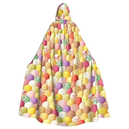 Yiyilong Uni Eiscreme-Druck Halloween Weihnachten Cosplay Kapuzen Erwachsene Party Dekoration Kapuzenumhang von Yiyilong