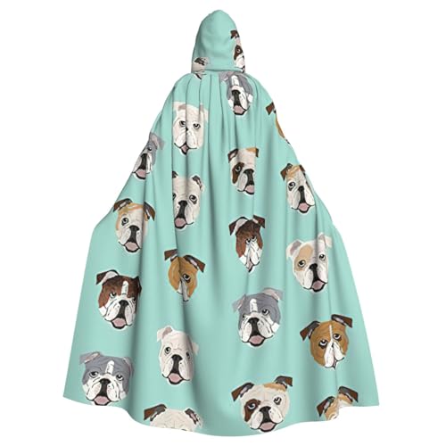 Yiyilong Uni Englische Bulldogge Gesichter Druck Halloween Weihnachten Cosplay Kapuzen Erwachsene Party Dekoration Kapuzenumhang Yiyilong Uni Englische Bulldogge Gesichter Druck Halloween Weihnachten Cosplay Kapuzen Erwachsene Party Dekoration Kapuzenumhang von Yiyilong