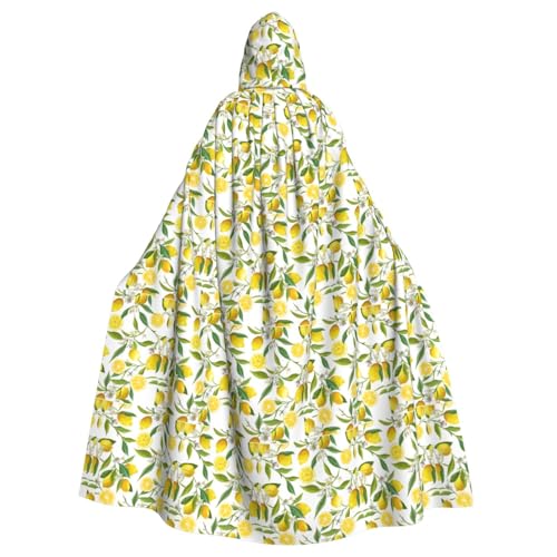Yiyilong Uni Frische tropische Zitronen Druck Halloween Weihnachten Cosplay Kapuzen Erwachsene Party Dekoration Kapuzenumhang von Yiyilong