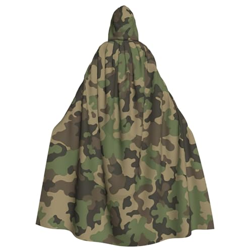 Yiyilong Uni-Kapuzenumhang mit grünem Camouflage-Druck, Halloween, Weihnachten, Cosplay, für Erwachsene, Party-Dekoration, Kapuzenumhang. Yiyilong Uni-Kapuzenumhang mit grünem Camouflage-Druck, Halloween, Weihnachten, Cosplay, für Erwachsene, Party-Dekoration, Kapuzenumhang. von Yiyilong