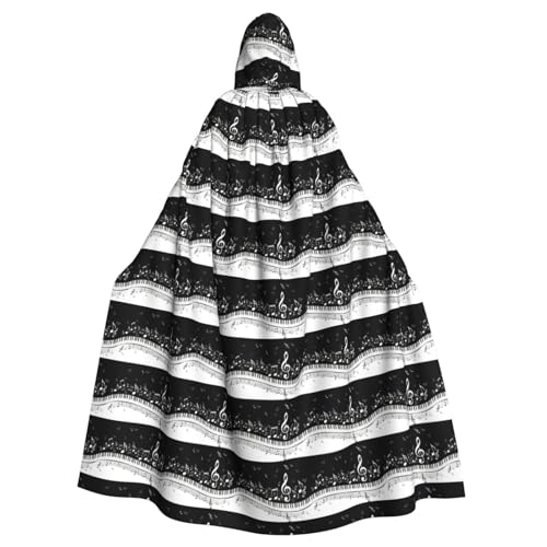 Yiyilong Uni-Klavierschlüssel mit Musiknoten-Druck, für Halloween, Weihnachten, Cosplay, Party-Dekoration, Umhang mit Kapuze. Yiyilong Uni-Klavierschlüssel mit Musiknoten-Druck, für Halloween, Weihnachten, Cosplay, Party-Dekoration, Umhang mit Kapuze. von Yiyilong