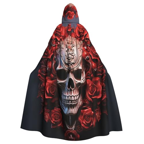 Yiyilong Uni Rose Schädel Druck Halloween Weihnachten Cosplay Kapuzen Erwachsene Party Dekoration Kapuzenumhang Yiyilong Uni Rose Schädel Druck Halloween Weihnachten Cosplay Kapuzen Erwachsene Party Dekoration Kapuzenumhang von Yiyilong