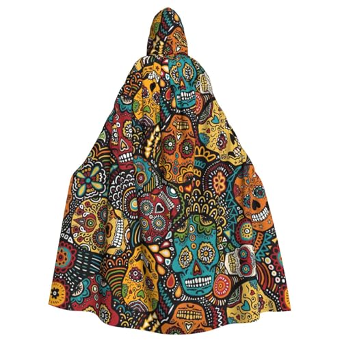 Yiyilong Uni Sugar and Skulls Style Print Halloween Christmas Cosplay Hooded Adult Party Decoration Hooded Cape Yiyilong Uni Sugar and Skulls Style Print Halloween Christmas Cosplay Hooded Adult Party Decoration Hooded Cape von Yiyilong