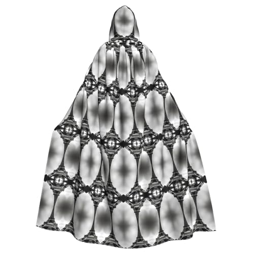Yiyilong Uni schwarzer Paris Eiffelturm Druck Halloween Weihnachten Cosplay Kapuzen Erwachsene Party Dekoration Kapuzenumhang Yiyilong Uni schwarzer Paris Eiffelturm Druck Halloween Weihnachten Cosplay Kapuzen Erwachsene Party Dekoration Kapuzenumhang von Yiyilong