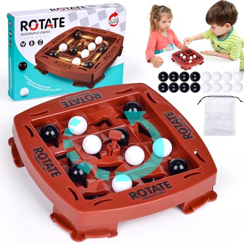 Track Logic Board, 4 Vier Gewinnt Spin, STEM Brettspiele, Puzzle Logik Strassenbauer Kinderspielzeuge, 2 Spieler Schnellstrategie Brettspiel für Orbitos Brettspiel Connect 4 von Yizemay