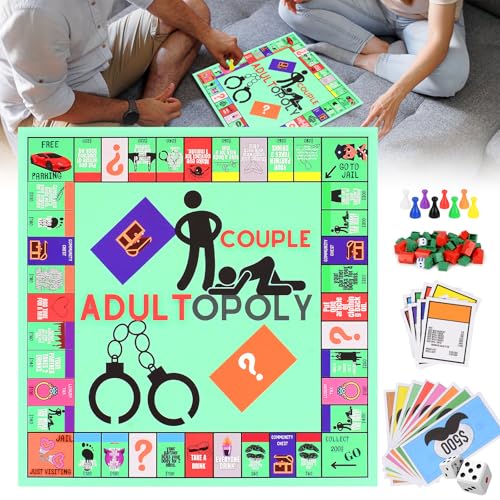 Yizemay Adultopoly Brettspiel, Adultopoly Couple Board Game, Kartenspiel Pärchen am Abend, Adultopoly Brettspiel für Paare, Adultopoly Couple Board Game Yizemay Adultopoly Brettspiel, Adultopoly Couple Board Game, Kartenspiel Pärchen am Abend, Adultopoly Brettspiel für Paare, Adultopoly Couple Board Game von Yizemay