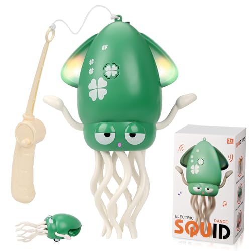 Yizemay Electric Dancing Octopus Toy, Magische Tanzende Krake Spielzeug, Oktopus Baby Spielzeug Mit LED-Lichtern Und Musik, Automatisch schwingender Krabbelnder Oktopus (B) von Yizemay