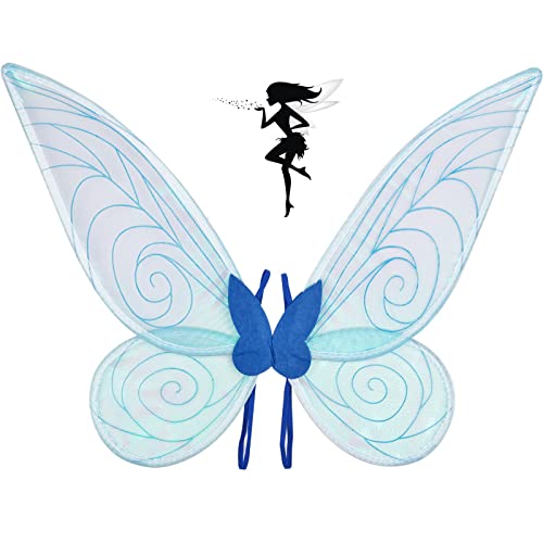 Yizemay Faschingskostüme Damen, Kostüm Schmetterling Damen, Feenflügel Kinder Erwachsene, Wings Feen Kostüm Damen für Karnevel Kostüm Cosplay Party von Yizemay