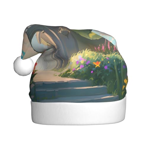 Weihnachtsmütze für Erwachsene, festliche Weihnachtsmütze mit Bommel, unisex, für Weihnachtsfeiern. von Yizhiyz