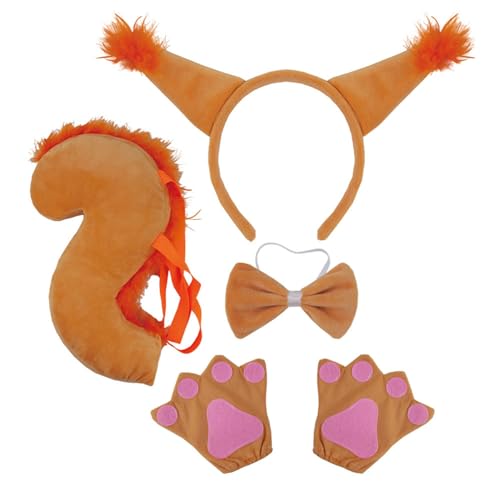 Yjcnelcr 3-teiliges Cartoon-Ohr-Haarreifen mit Schwanz/Fliege/Rock/Handschuh-Set, Aufführungen, Rollenspiele, Kopfbedeckung für Teenager und Frauen Yjcnelcr 3-teiliges Cartoon-Ohr-Haarreifen mit Schwanz/Fliege/Rock/Handschuh-Set, Aufführungen, Rollenspiele, Kopfbedeckung für Teenager und Frauen von Yjcnelcr