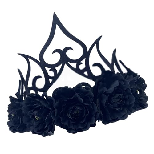 Yjcnelcr Festival Halloween Kopfbedeckung Rollenspiel Kopfschmuck Schöne Blumen Decarted Stirnbänder für Verkleidungen Event von Yjcnelcr
