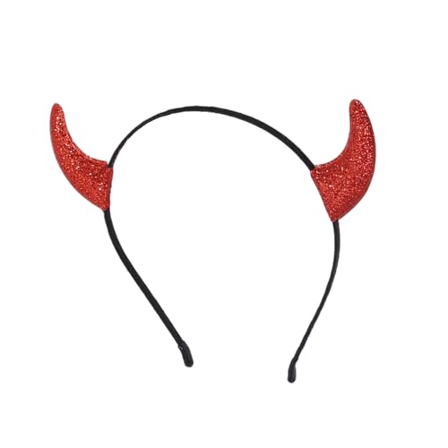 Yjcnelcr Haarreif mit Teufelshörnchen für Themenparty, Bühnenauftritte, Halloween, Erwachsene, Cosplay, Haarband, Karneval, Kopfschmuck Yjcnelcr Haarreif mit Teufelshörnchen für Themenparty, Bühnenauftritte, Halloween, Erwachsene, Cosplay, Haarband, Karneval, Kopfschmuck von Yjcnelcr