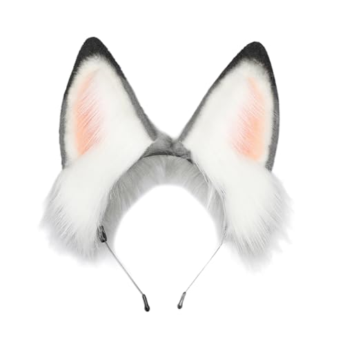 Yjcnelcr Haarreif mit Tierohren, Dienstmädchen, Cosplay, Kostüm, Halloween, Party, Kopfschmuck, für Mädchen und Frauen Yjcnelcr Haarreif mit Tierohren, Dienstmädchen, Cosplay, Kostüm, Halloween, Party, Kopfschmuck, für Mädchen und Frauen von Yjcnelcr