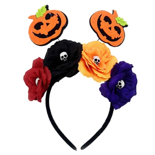 Yjcnelcr Haarreif mit Totenkopf-Motiv, Halloween-Kostüm, Requisiten, Haarreif, für Erwachsene, Urlaub, Party-Dekoration von Yjcnelcr
