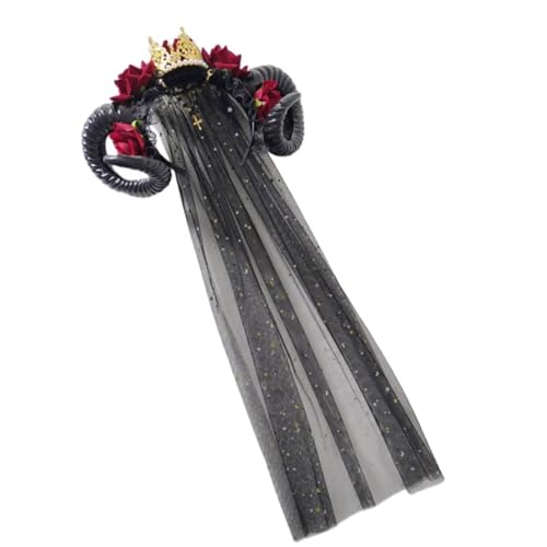 Yjcnelcr Halloween-Haarreif für Maskeraden, Teufelshorn, Haarband, für Damen und Herren, Themenparty, Kostüm, Zubehör Yjcnelcr Halloween-Haarreif für Maskeraden, Teufelshorn, Haarband, für Damen und Herren, Themenparty, Kostüm, Zubehör von Yjcnelcr