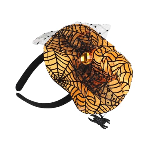 Yjcnelcr Halloween-Hexenkappen, Stirnband für Erwachsene, Spinnennetz, Zaubererhut, Haarband, Rollenspiel, spitzer Hut, Haarreif für Partyfeiern Yjcnelcr Halloween-Hexenkappen, Stirnband für Erwachsene, Spinnennetz, Zaubererhut, Haarband, Rollenspiel, spitzer Hut, Haarreif für Partyfeiern von Yjcnelcr