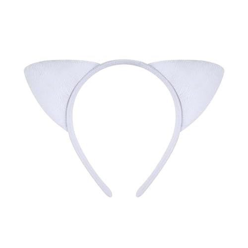 Yjcnelcr Modisches Ohren-Haarband, weiches Polyester, Kostüm, Cosplay, Zubehör, bequeme Kopfbedeckung für den Alltag und Partys von Yjcnelcr