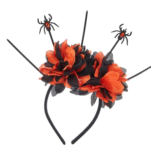 Yjcnelcr Punk-Tüll-Blumen-Haarreif für Erwachsene und Kinder, Themenparty, Kostüm, Stirnband, Tag des Todes, Kopfschmuck, Halloween-Kopfbedeckung Yjcnelcr Punk-Tüll-Blumen-Haarreif für Erwachsene und Kinder, Themenparty, Kostüm, Stirnband, Tag des Todes, Kopfschmuck, Halloween-Kopfbedeckung von Yjcnelcr