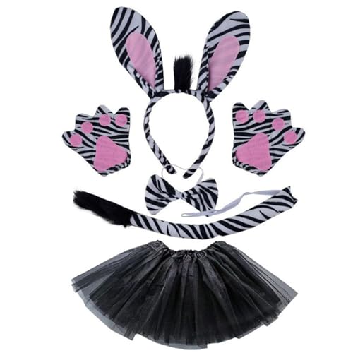 Yjcnelcr Tier-Zebras, Stirnbänder, Zebras, Fliege, Cartoon-Ohren, Haarreifen, Zebras, Schwanz, Kopfbedeckung, Party, Cosplay, Fotografie Yjcnelcr Tier-Zebras, Stirnbänder, Zebras, Fliege, Cartoon-Ohren, Haarreifen, Zebras, Schwanz, Kopfbedeckung, Party, Cosplay, Fotografie von Yjcnelcr