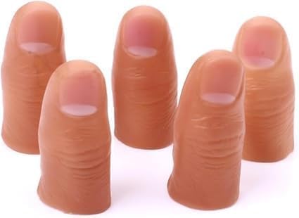 Yjemle Falsche Zaubertricks mit harter Daumenspitze, Nahaufnahme, magisches Aussehen, verschwinden, magischer Finger, Trick-Requisite für Magier, Neuheit, Zubehör, Magisches Zubehör, 5 Stück Yjemle Falsche Zaubertricks mit harter Daumenspitze, Nahaufnahme, magisches Aussehen, verschwinden, magischer Finger, Trick-Requisite für Magier, Neuheit, Zubehör, Magisches Zubehör, 5 Stück von Yjemle
