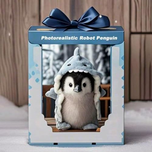 Super Realistischer Plüsch -Roboter -Pinguin -gefülltes Spielzeug, Simuliertes Plüschtiermodell - Entzückender Komfortabler Touch -Pinguin -Pinguin -Spielzeug, Mein Realistischer Pinguin -Roboter von Yjkedfh