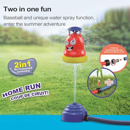 Yjkedfh Baseball Wasserspielzeug | 2 in 1 Outdoor-Spielzeug,Spiel mit Wasserspray für Garten Sommer Park Aktivitäten und Zuhause Yjkedfh Baseball Wasserspielzeug | 2 in 1 Outdoor-Spielzeug,Spiel mit Wasserspray für Garten Sommer Park Aktivitäten und Zuhause von Yjkedfh