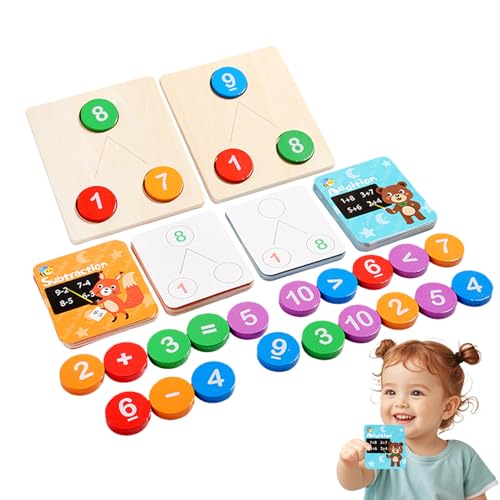 Yjkedfh Mathespiele Für Kinder, Mathespiele Addition Und Subtraktion Für Kinder, Hands-On Zerlegung Lernspielzeug Für Kleinkinder Und Mädchen von Yjkedfh