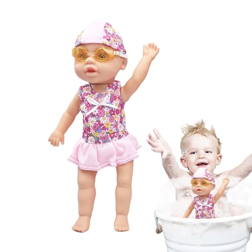 Yjkedfh Wasser Baby Puppe, wasserdichte Badewannen Puppe, Schwimmende Badespielfigur Mit Batterie Kinder Badezimmer Außenbereich Yjkedfh Wasser Baby Puppe, wasserdichte Badewannen Puppe, Schwimmende Badespielfigur Mit Batterie Kinder Badezimmer Außenbereich von Yjkedfh