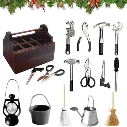 14 Stück Miniatur Werkzeug Set Wichtel.Miniatur Wichtel Zubehör Werkzeugkasten,Wichtel Werkzeug Set,Werkzeugkoffer Wichtel,Mini Werkzeugkasten Wichtel,Puppenhaus Zubehör Weihnachten 14 Stück Miniatur Werkzeug Set Wichtel.Miniatur Wichtel Zubehör Werkzeugkasten,Wichtel Werkzeug Set,Werkzeugkoffer Wichtel,Mini Werkzeugkasten Wichtel,Puppenhaus Zubehör Weihnachten von Ylinwtech