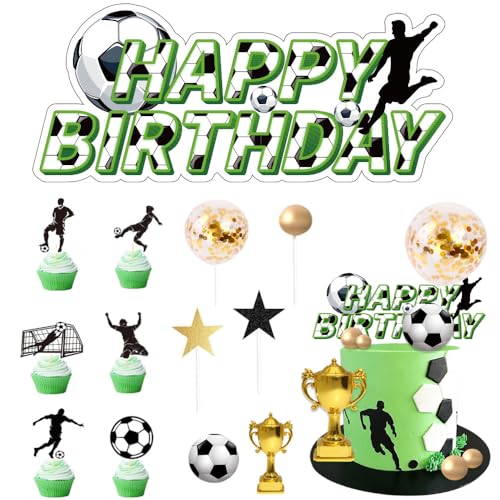 29Stück Fußball Topper Tortendeko,Tortenaufleger Fussball Deko Set,Fussball für Sport Thema Geburtstagsparty Zubehör für Junge Mädchen 29Stück Fußball Topper Tortendeko,Tortenaufleger Fussball Deko Set,Fussball für Sport Thema Geburtstagsparty Zubehör für Junge Mädchen von Ylinwtech