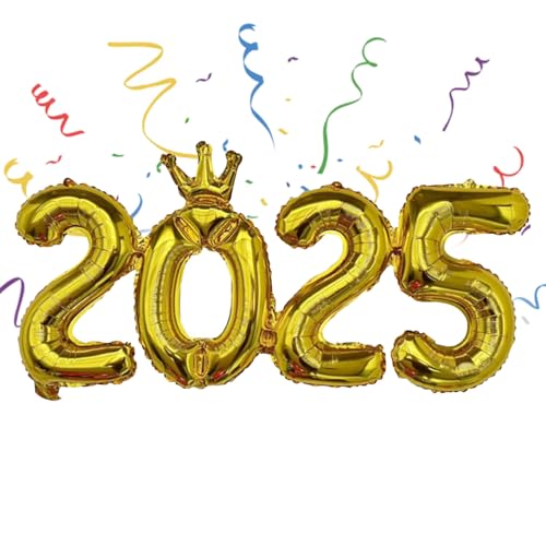 Ylnailky 2025 Folienballons,2025 Folien-Zahlenballons | Weihnachtsdekoration Folienballons,Folienballonzahlen für Hochzeiten, Geburtstagsfeiern, Feiertagsfeiern Ylnailky 2025 Folienballons,2025 Folien-Zahlenballons | Weihnachtsdekoration Folienballons,Folienballonzahlen für Hochzeiten, Geburtstagsfeiern, Feiertagsfeiern von Ylnailky