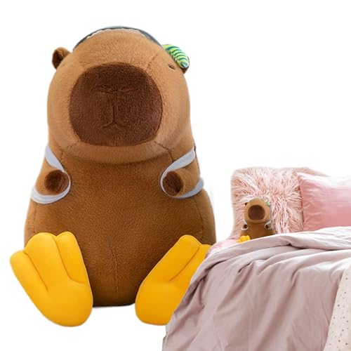 Ylnailky Capybara Plüschtier - Niedlicher Capybara Plüsch Dekoration,Weiches Tragbares Spielzeug mit Badeanzug für Babys, Kinder und Erwachsene Zuhause, Auto und Abschluss von Ylnailky